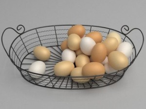 egg basket 3D मॉडल