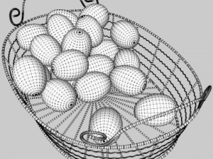 egg basket 3D मॉडल
