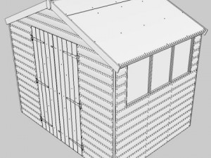garden shed 3D Model