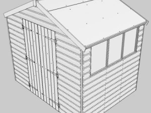 garden shed 3D Model