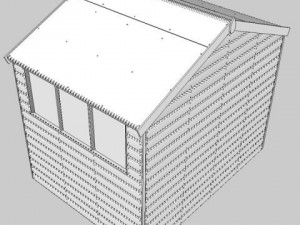 garden shed 3D Model