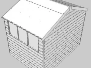 garden shed 3D Model