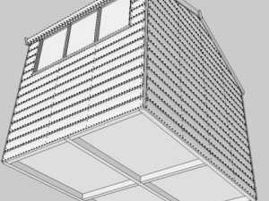 garden shed 3D Model