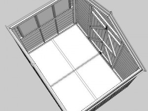 garden shed 3D Model