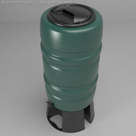 Rainwater Butt 3d Model In Miscellaneous 3dexport