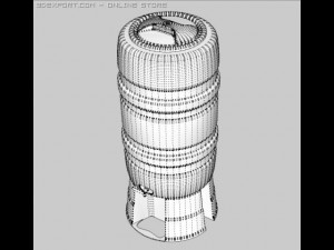 rainwater butt 3D Модель