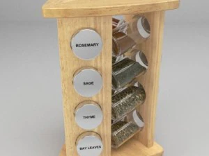 portaspezie Modello 3D