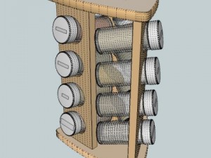 spice rack Model 3D