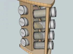 portaspezie Modello 3D