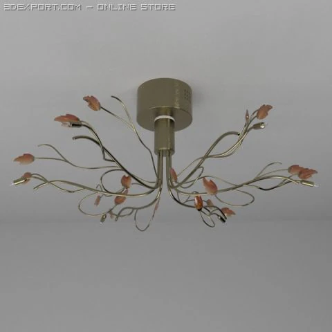 ceiling light 8 3D Model .c4d .max .obj .3ds .fbx .stl .blend 