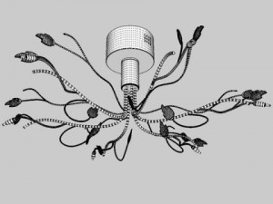 ceiling light 8 Modelo 3D