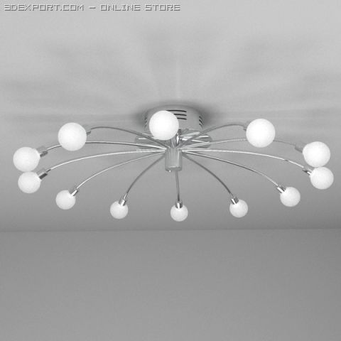 ceiling light 6 3D मॉडल .c4d .max .obj .3ds .fbx .stl .blend 
