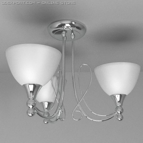 ceiling light 10 3D Model .c4d .max .obj .3ds .fbx .stl .blend 
