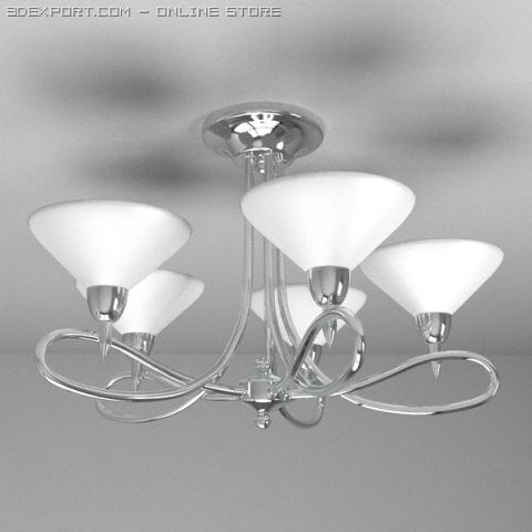 ceiling light 12 Modelo 3D .c4d .max .obj .3ds .fbx .stl .blend 