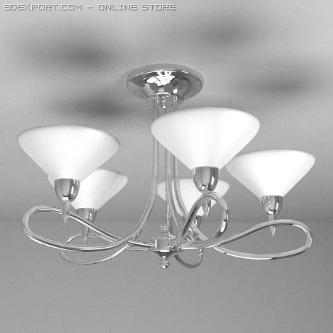 plafonnier 12 Modèle 3D .c4d .max .obj .3ds .fbx .stl .blend 