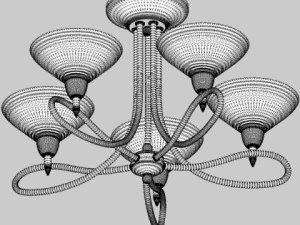 plafonnier 12 Modèle 3D