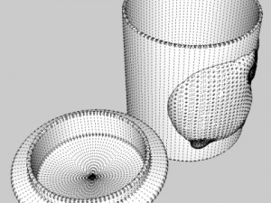 tea coffee sugar jars Model 3D