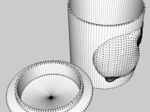 tea coffee sugar jars 3D Model