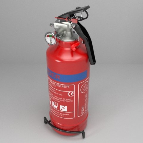 fire extinguisher  vehicle or household 3D 模型 .c4d .max .obj .3ds .fbx .stl .blend 
