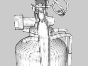 fire extinguisher  vehicle or household 3D 模型