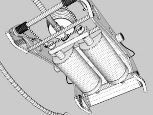 foot pump Modèle 3D