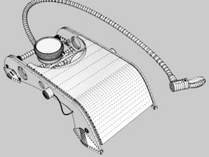 foot pump 3D Model