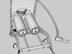 foot pump Modèle 3D