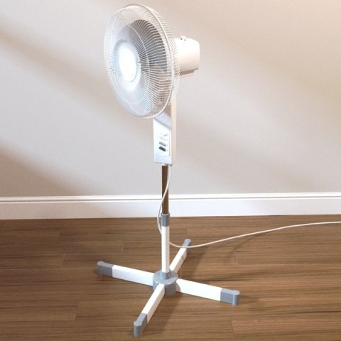 freestanding fan 3Dモデル .c4d .max .obj .3ds .fbx .stl .blend 