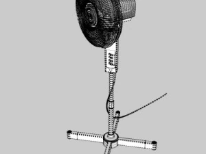 freestanding fan 3D Model