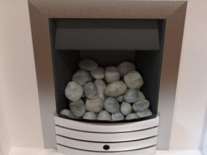 contemporary fireplace Modèle 3D