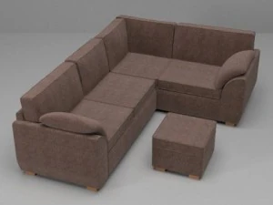 sofa  armchair set 3D Model
