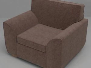 sofa  armchair set 3D Model