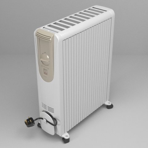 portable heater 3D Модель .c4d .max .obj .3ds .fbx .stl .blend 