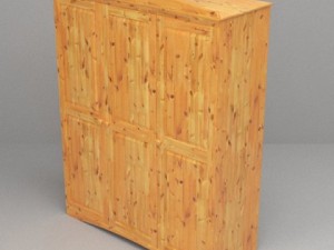 pine bedroom furniture 3D 模型