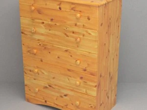 pine bedroom furniture 3D Model