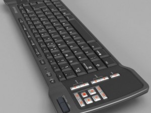 media center keyboard Modelo 3D