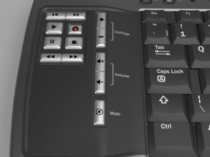 media center keyboard Modelo 3D