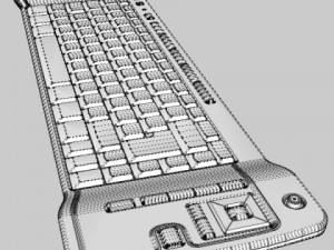 media center keyboard Modelo 3D