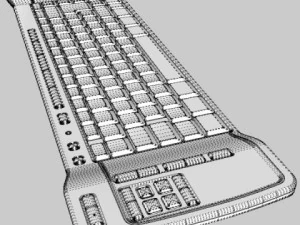 media center keyboard 3D Model