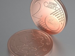 german euro coins 3D Model