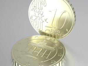 german euro coins 3D Model