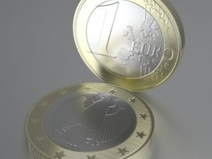german euro coins 3D Model