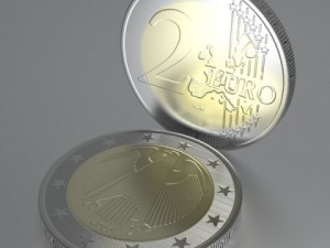 german euro coins 3D Model