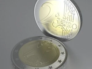german euro coins 3D Model