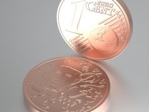 french euro coins 3D Model