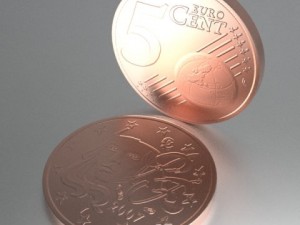 french euro coins 3D Model