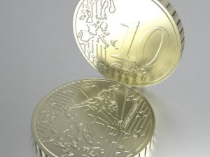 french euro coins 3D Model