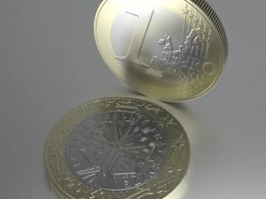 french euro coins 3D Model