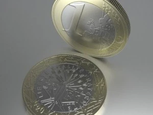 french euro coins 3D Model