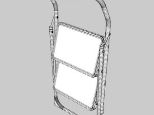 folding steps  step stool 3D Model